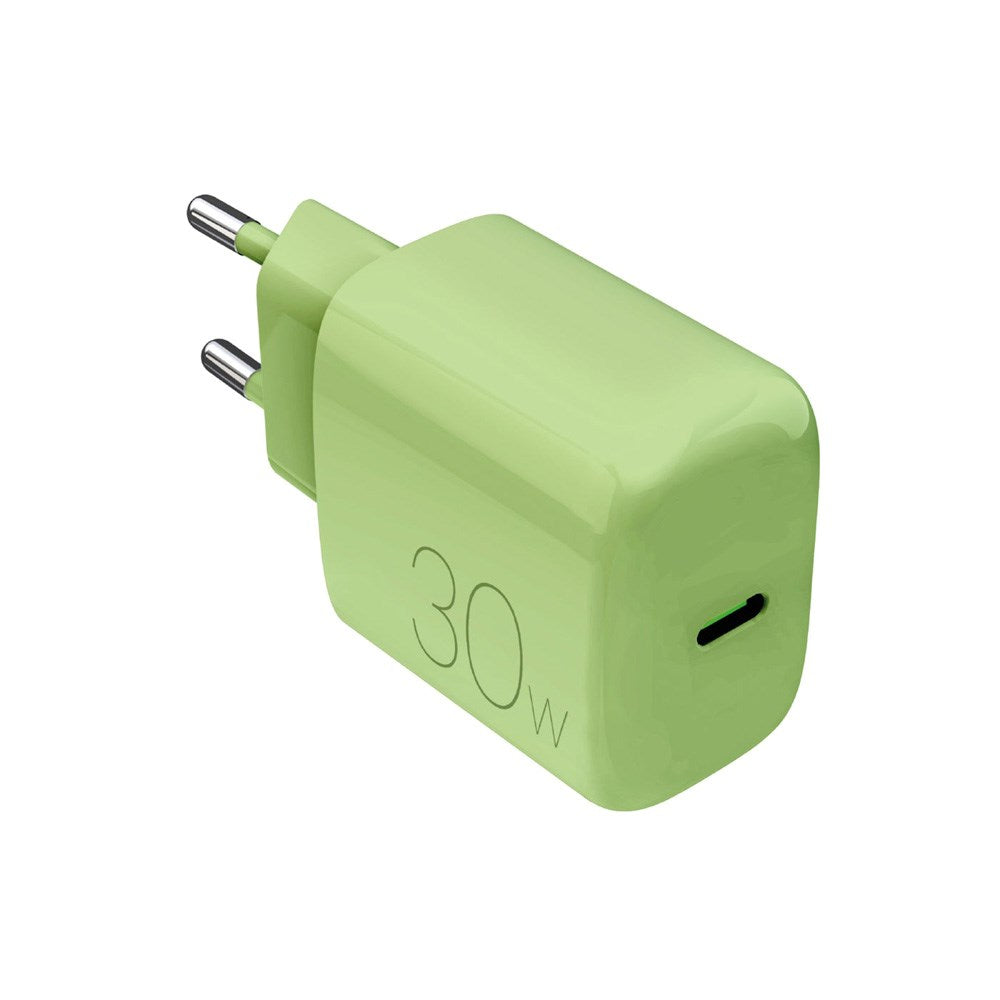 Puro Pro Lite Wall Charger 30W with 1 x USB-C & Power Delivery - Green