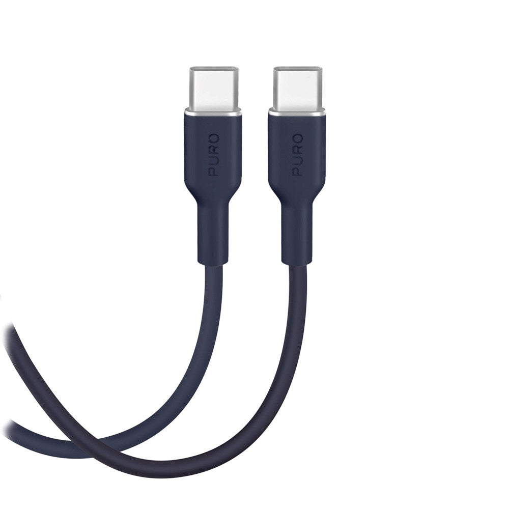 Puro ICON USB-C to USB-C Cable with 25W - 1.5m - Dark Blue