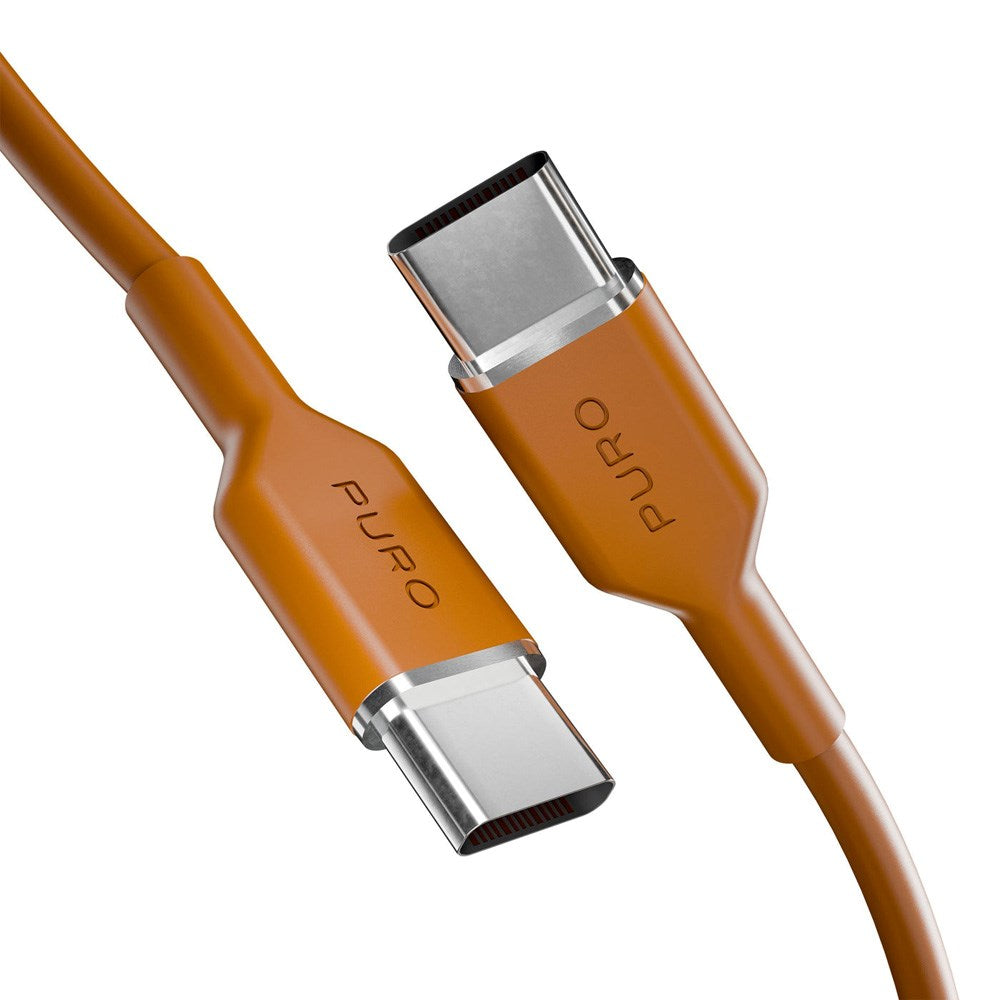Puro ICON USB-C to USB-C Cable with 25W - 1.5m - Orange