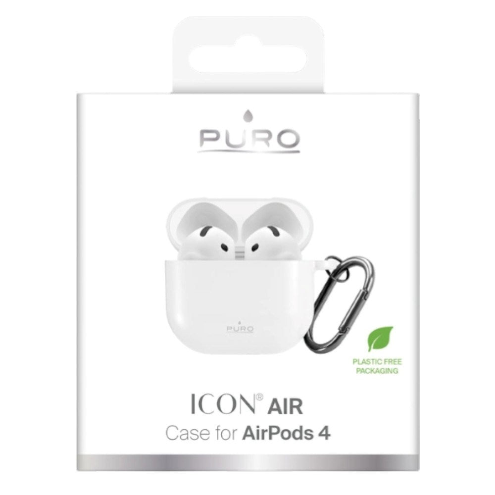 Apple AirPods (4th Gen.) PURO ICON Silicone Case - White