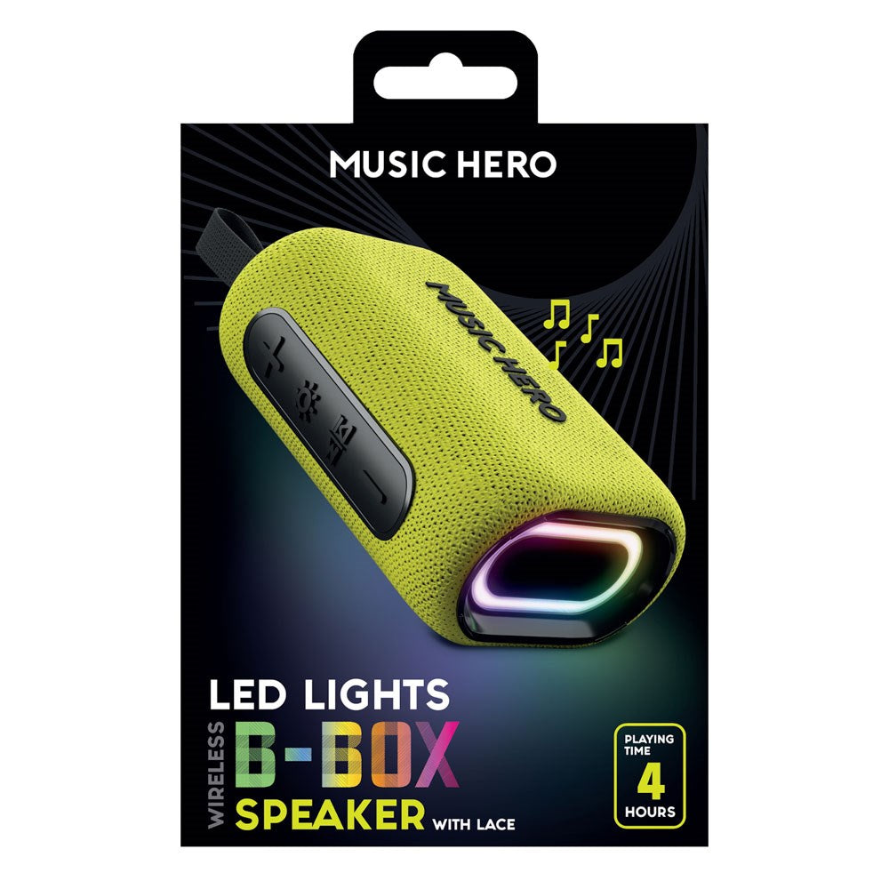 MUSIC HERO Wireless Bluetooth Speaker 10W - Yellow