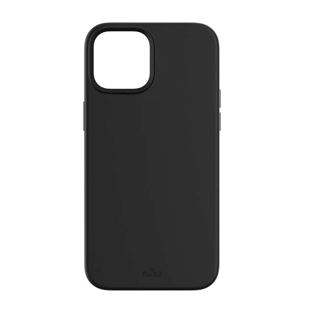 iPhone 12 / 12 Pro Puro Icon Mag Silicone Case - MagSafe Compatible - Black