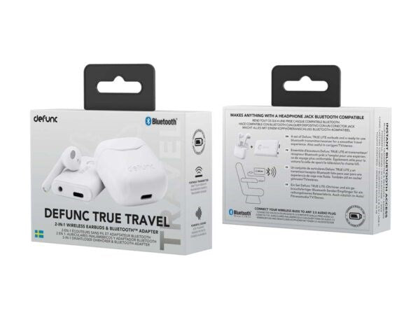 Defunc TRUE TRAVEL Bluetooth Headphones - White