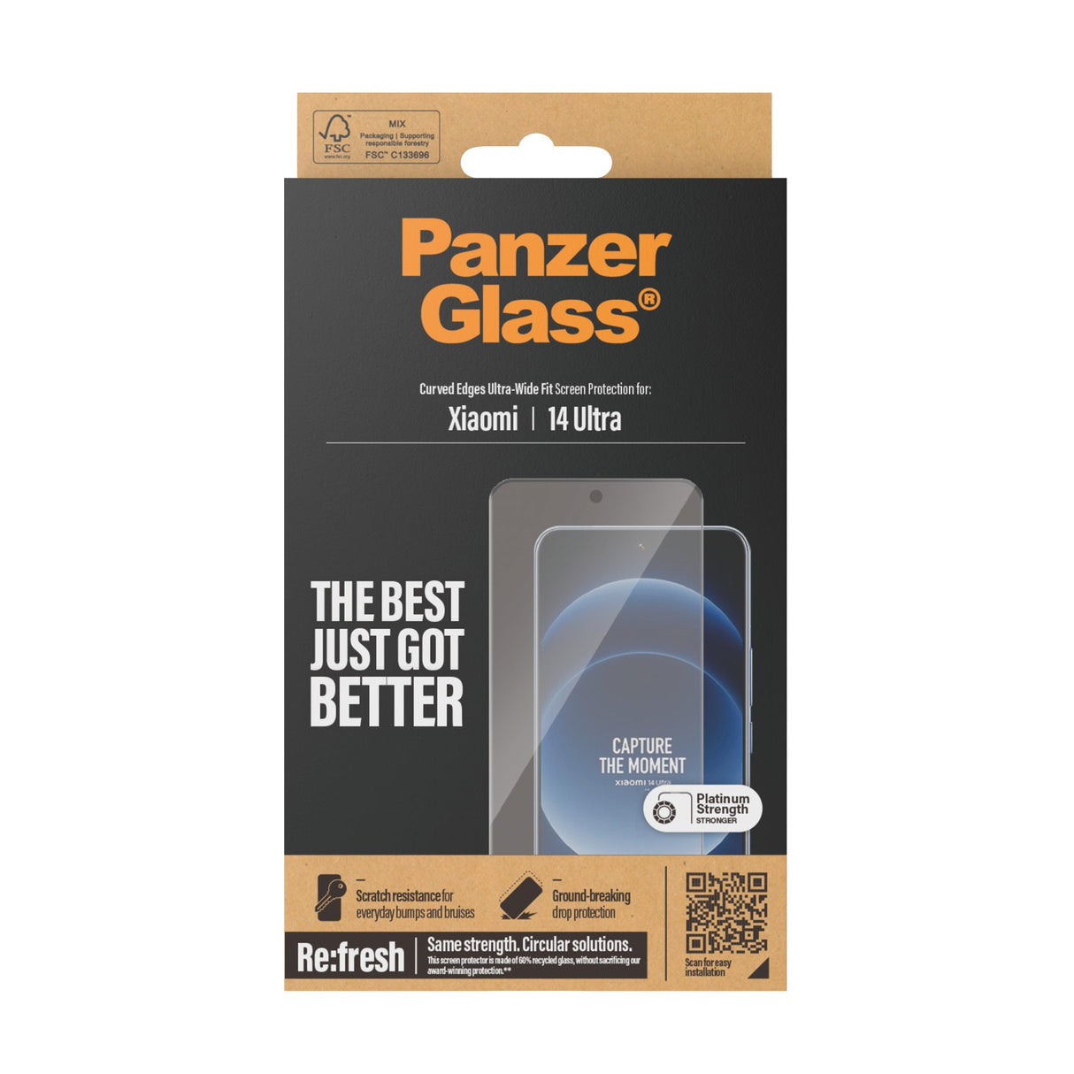Xiaomi 14 Ultra - PanzerGlass Ultra-Wide Fit Screen Protector - Transparent
