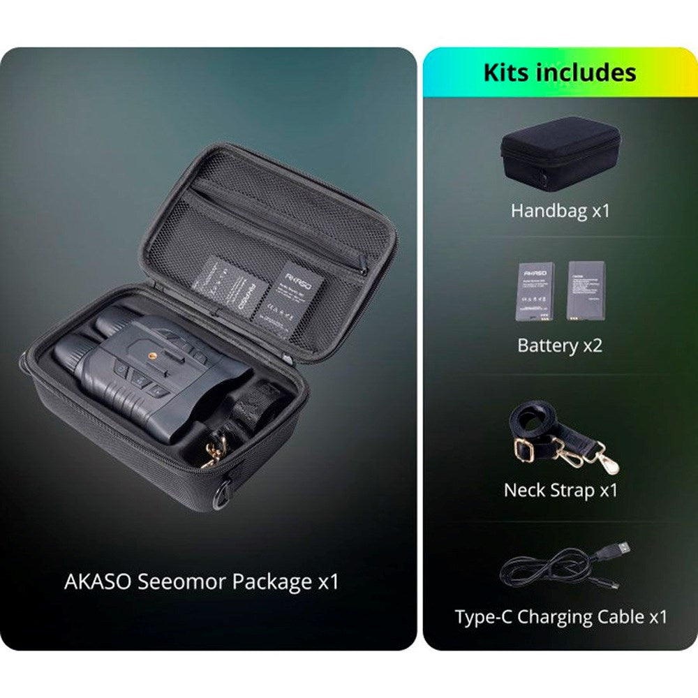 AKASO Seemor 4K Night Vision Googles - Black