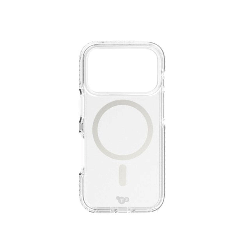 iPhone 17 Pro Tech21 EVO Crystal Case - MagSafe Compatible - Transparent / Silver