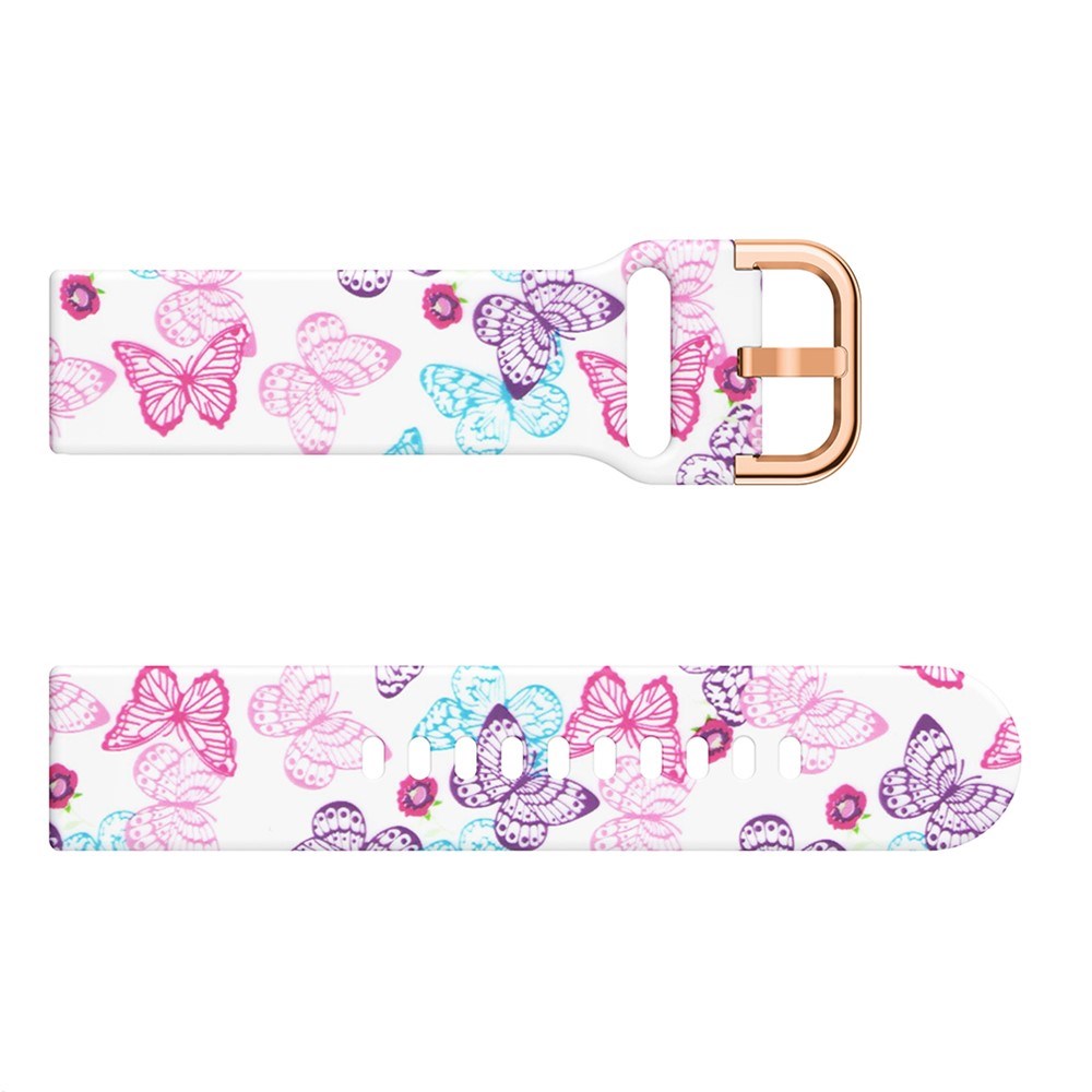 EIDERWOOD Universal (20mm) Smartwatch Silicone Strap - Butterflies