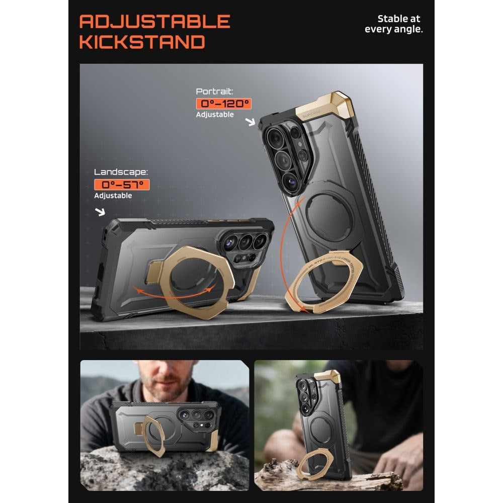 Samsung Galaxy S26 Ultra SUPCASE UB Grip Mag Case - MagSafe Compatible - Black / Gold