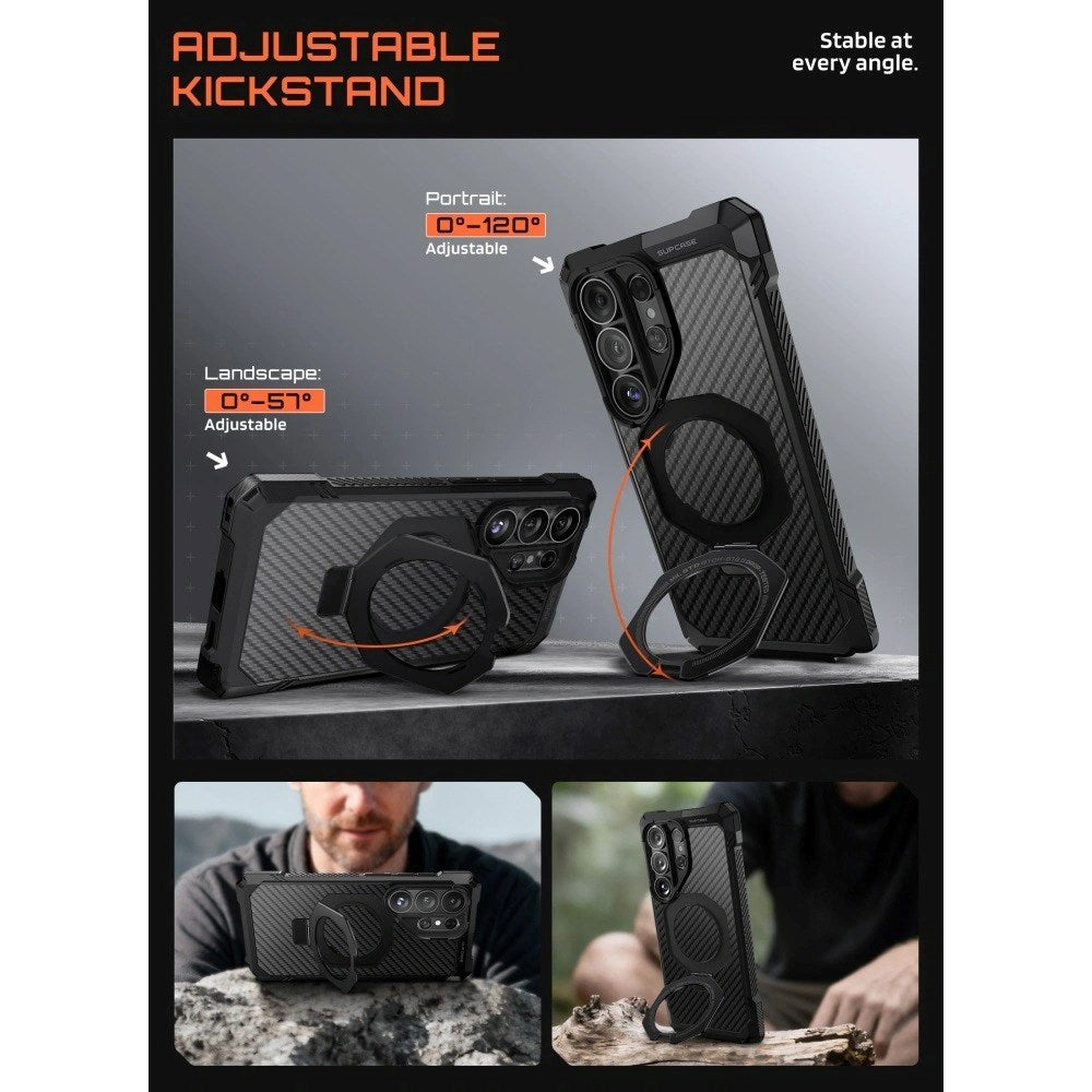 Samsung Galaxy S26 Ultra SUPCASE UB GRIB PRO MAG Case with Screen Protector - MagSafe Compatibel - Black