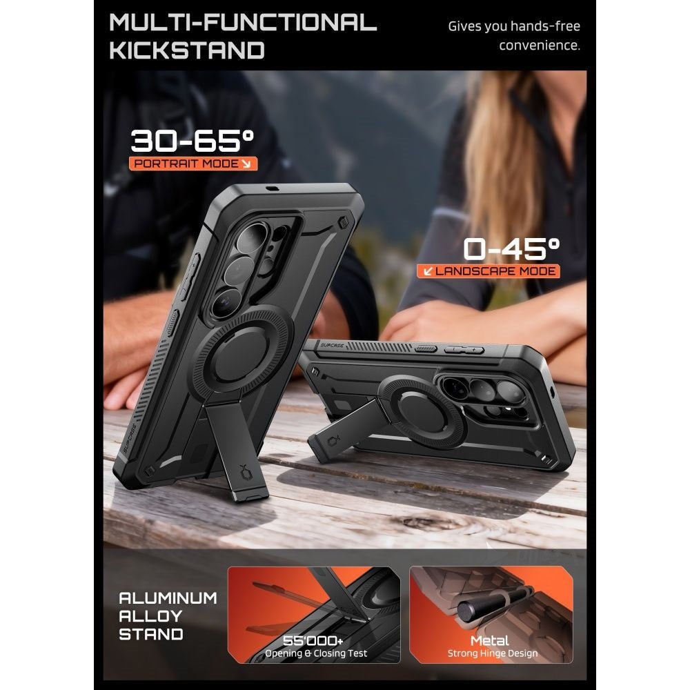 Samsung Galaxy S26 Ultra SUPCASE Unicorn Beetle Pro Mag Case with 2x Front Frame - MagSafe Compatible - Black