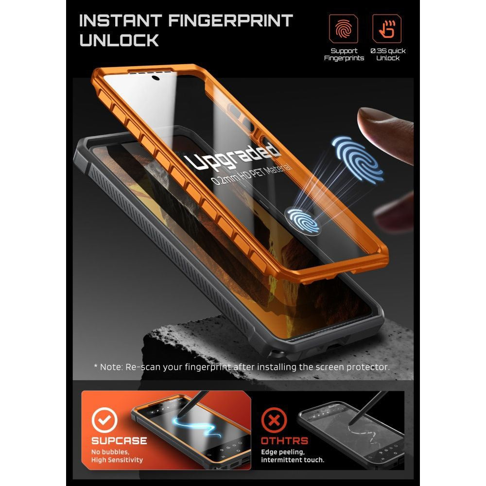 Samsung Galaxy S26 Ultra SUPCASE Unicorn Beetle Pro Mag Case with 2x Front Frame - MagSafe Compatible - Orange