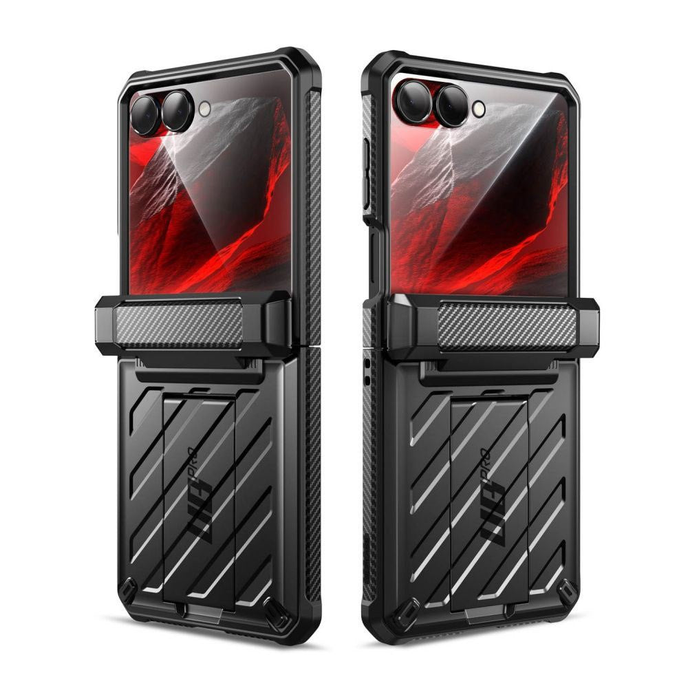 Samsung Galaxy Z Flip8 Supcase Unicorn Beetle Pro Case w. Kickstand - Black