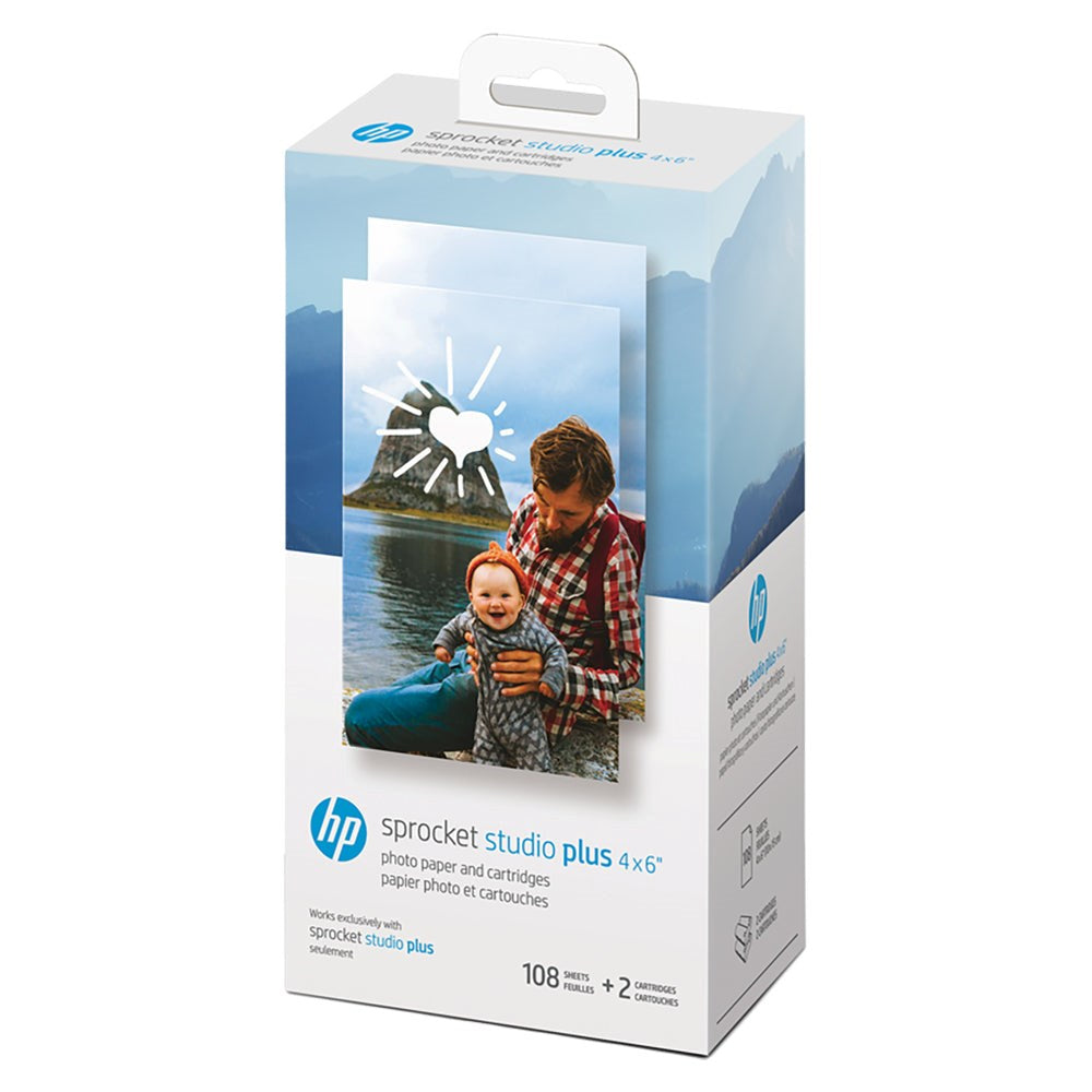 HP Sprocket Studio Plus Photo Paper & Cartridges 10 x 15 cm - 108 pcs.