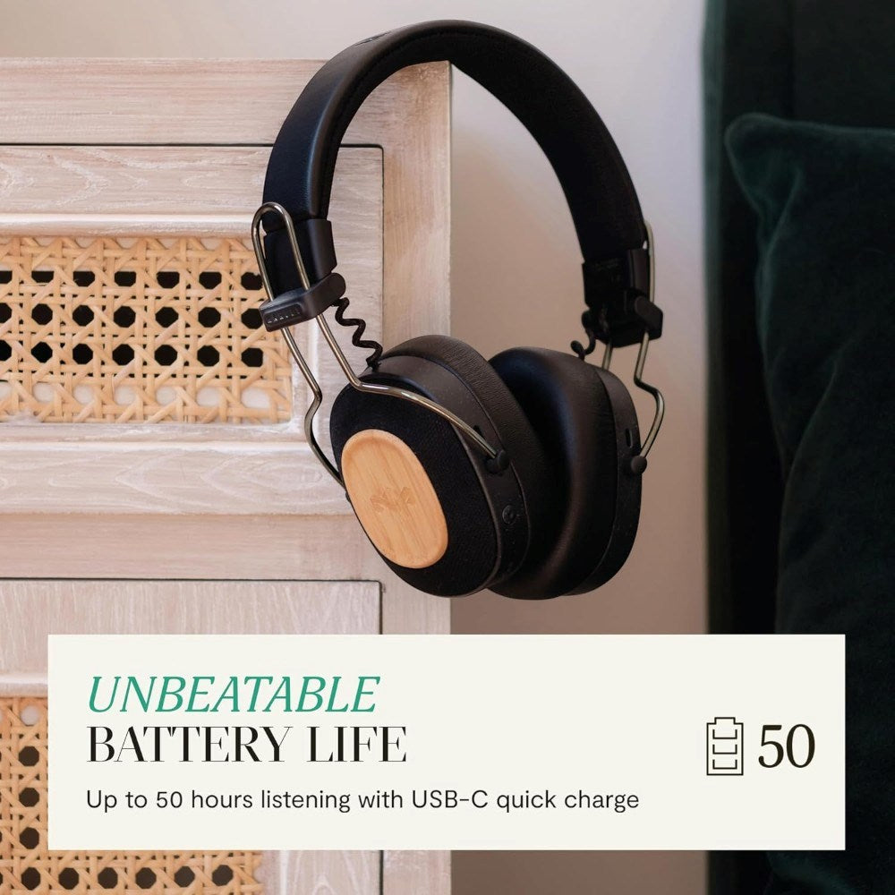 House of Marley Positive Vibration Riddim On-Ear Headset - Black