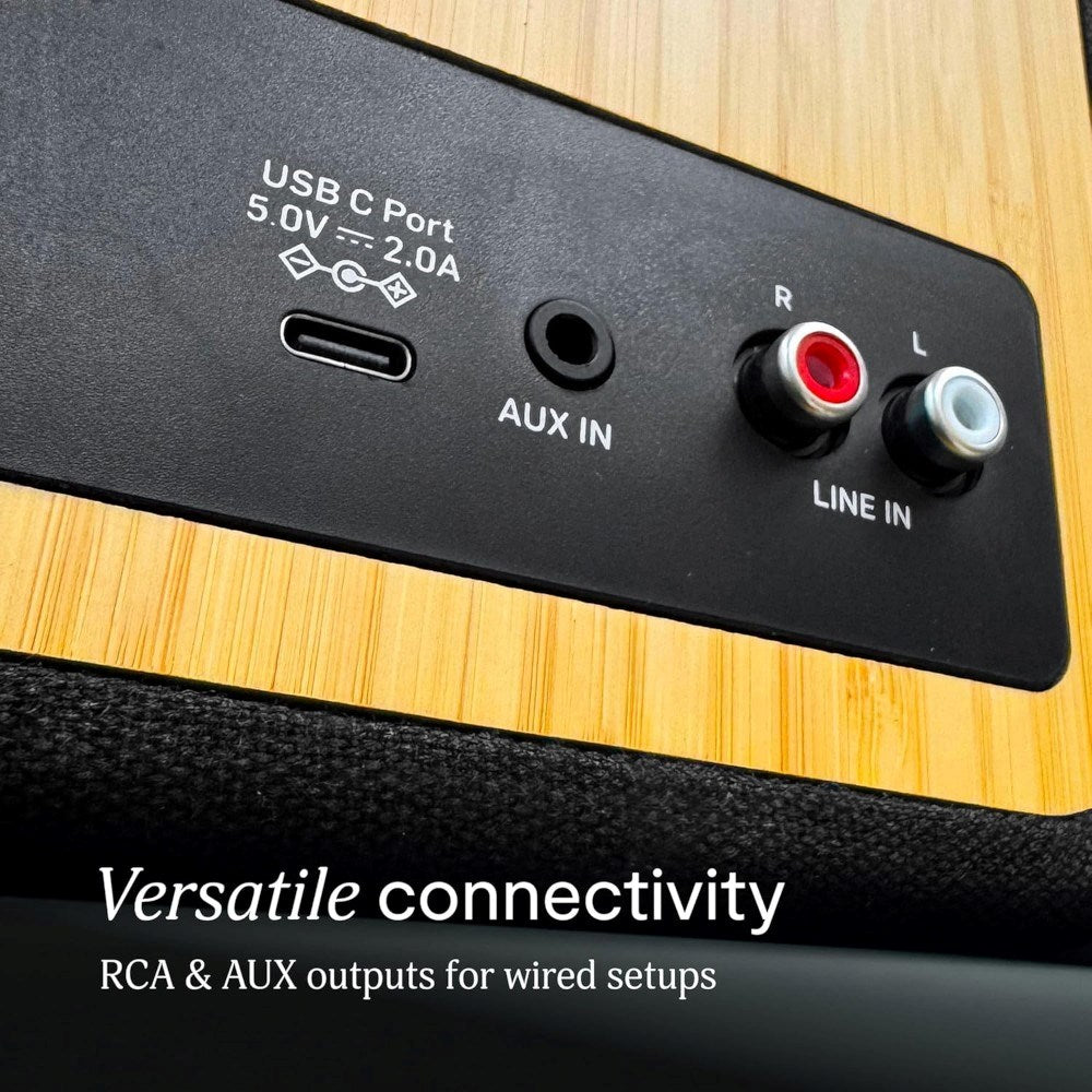 House of Marley Get Together Duo 2 Speaker - Black / Light Bamboo