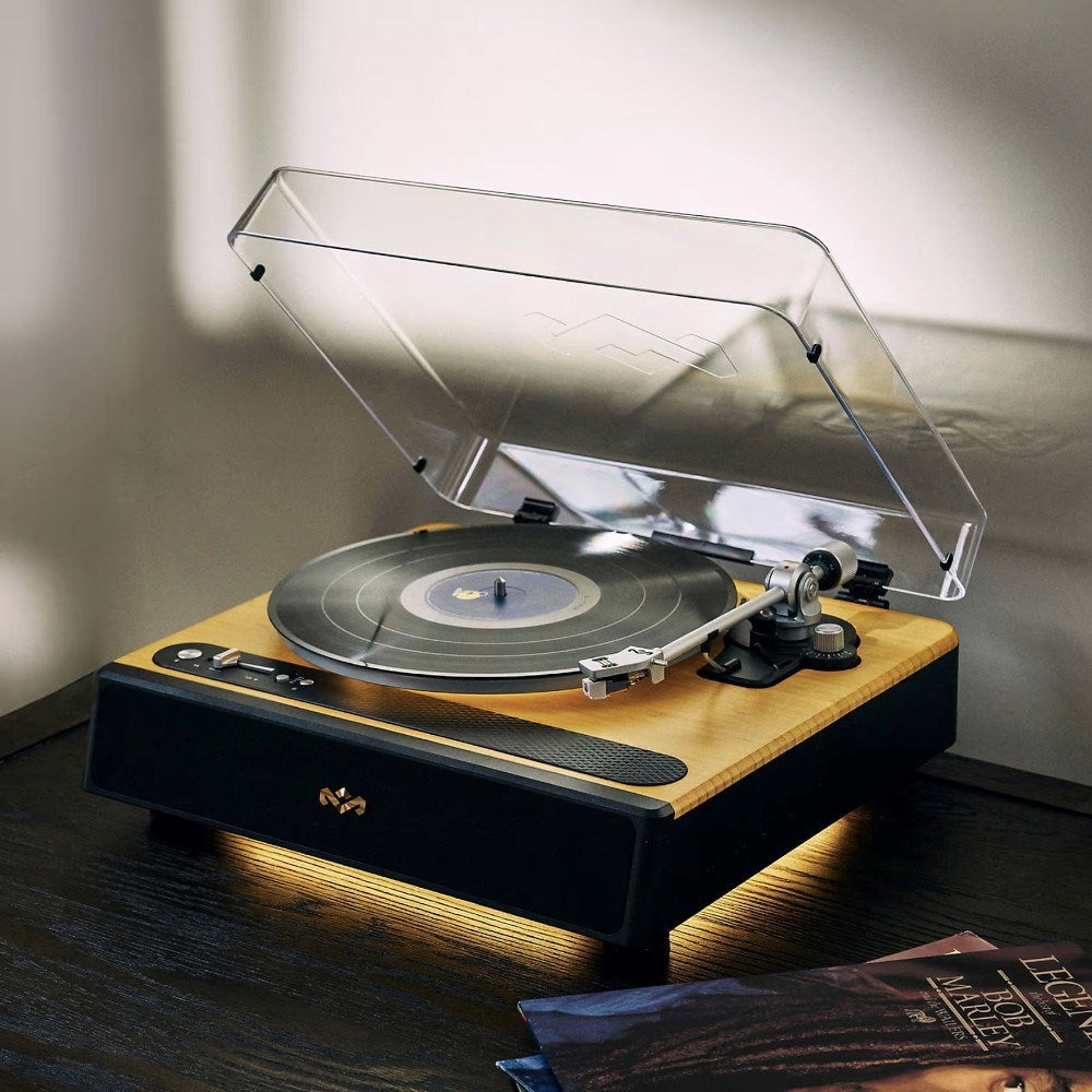 House of Marley Soul Rebel Turntable - Black / Light Bamboo