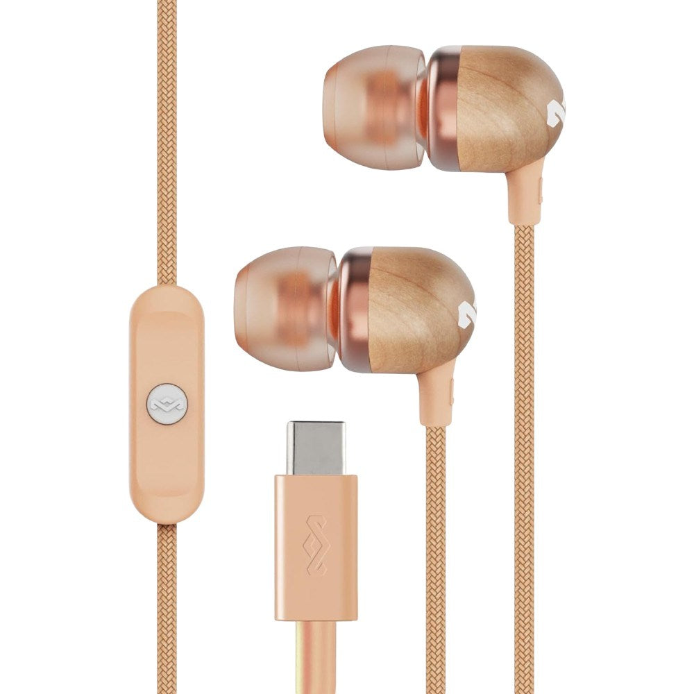 House of Marley Smile Jamaica USB-C In-Ear Headphones - Copper