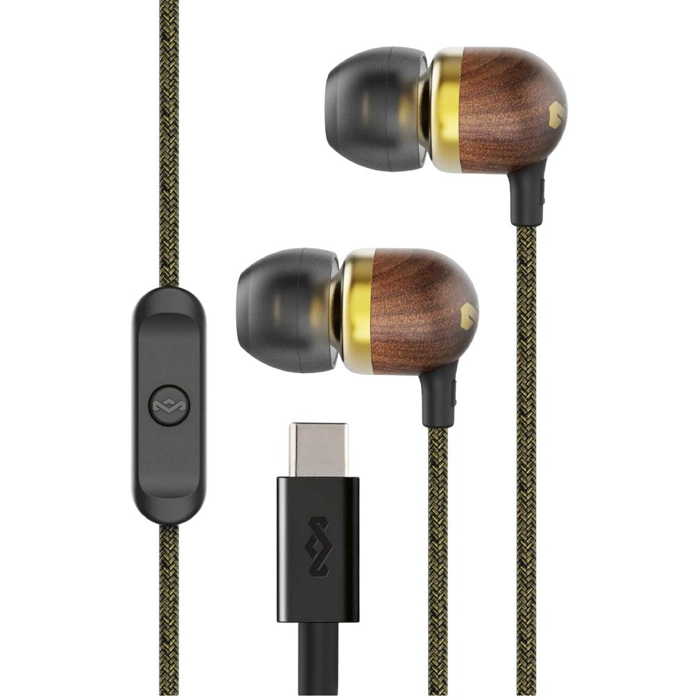 House of Marley Smile Jamaica USB-C In-Ear Headphones - Brass
