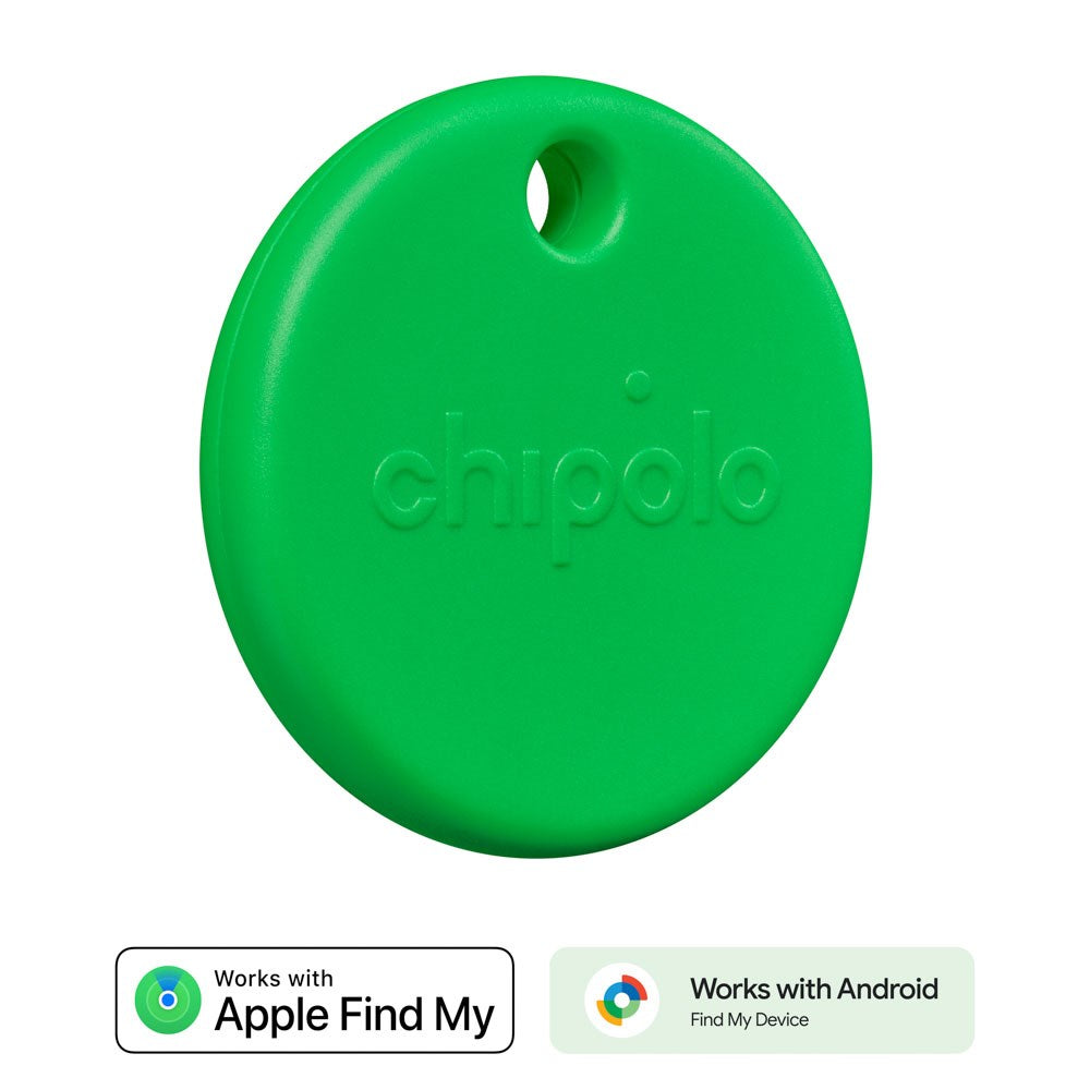 Chipolo POP Bluetooth GPS Tracker - Compatible with Apple Find My & Google's Find My Device - Green