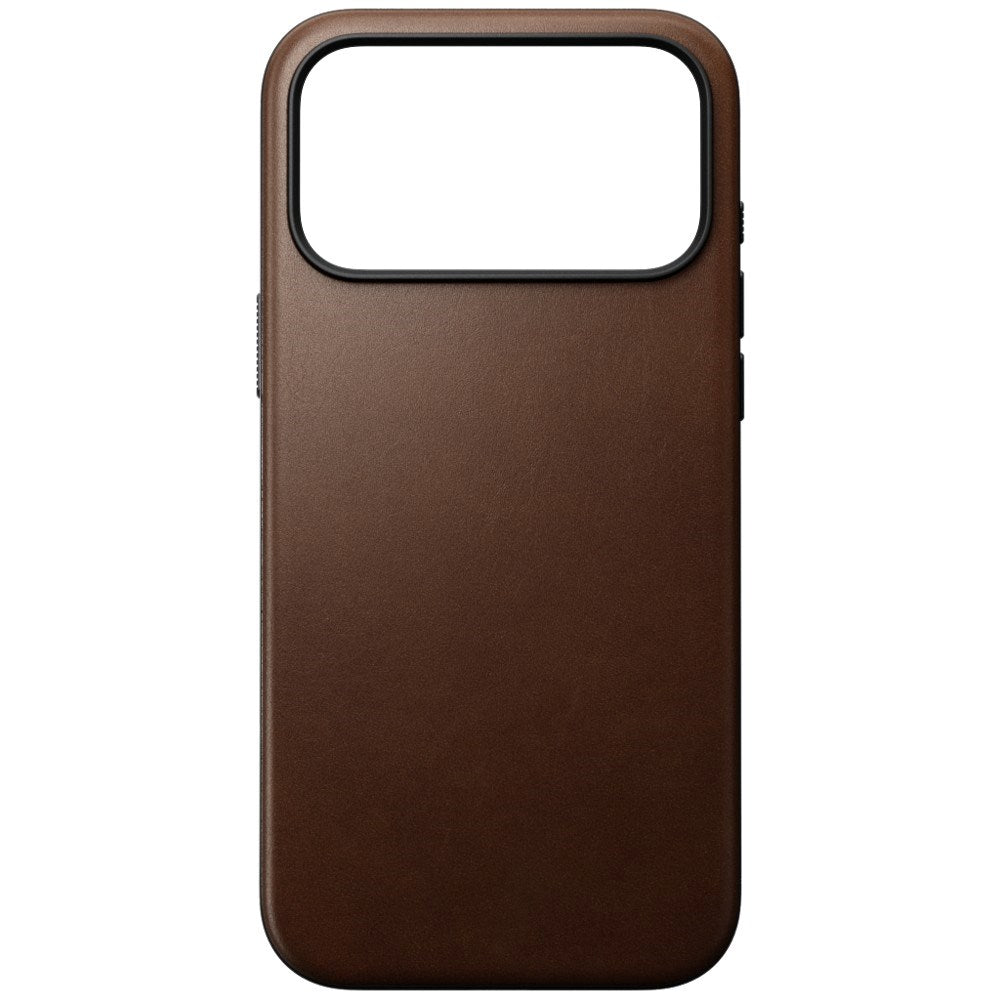 iPhone 18 Pro Max Nomad Modern Leather Case - MagSafe Compatible - Brown