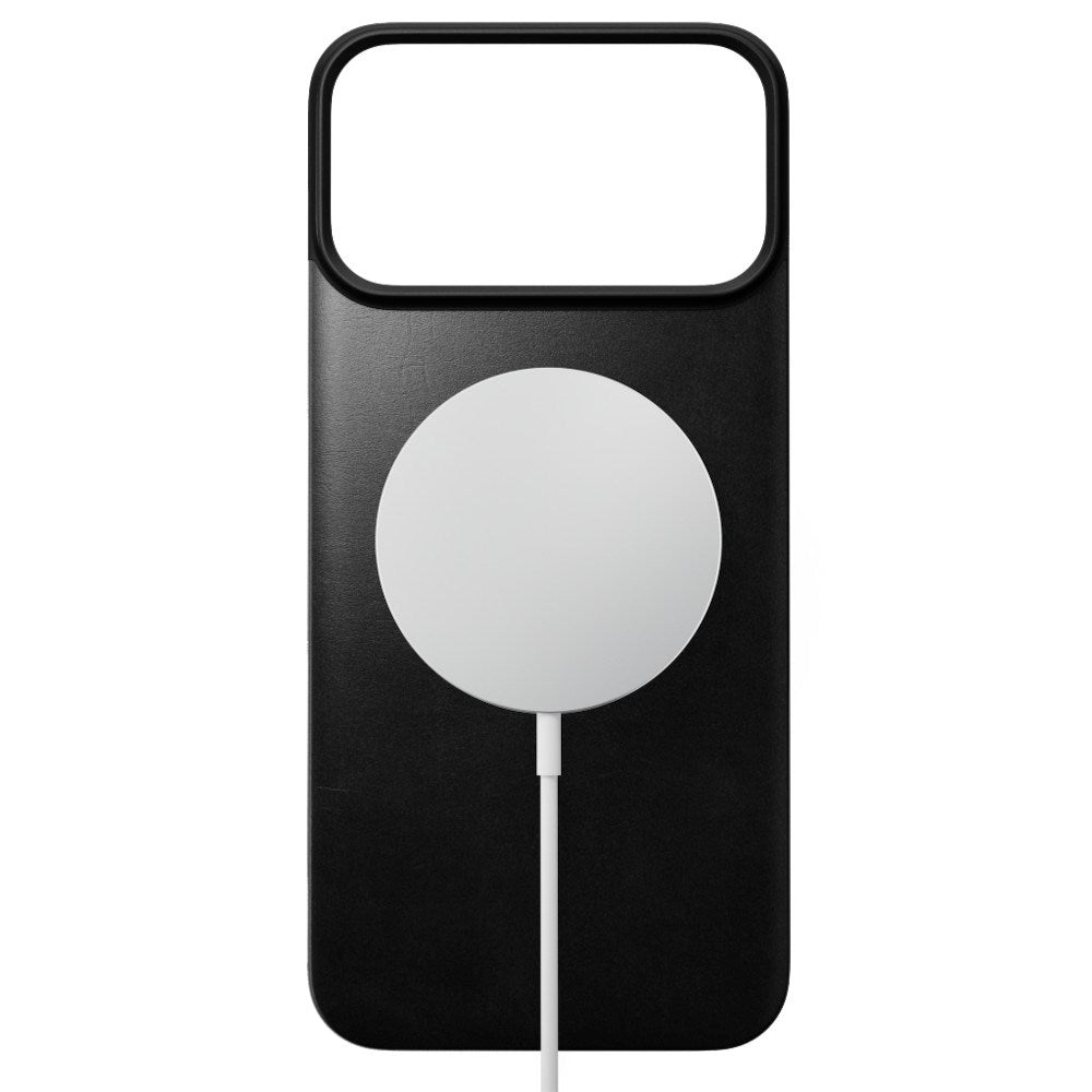 iPhone 18 Pro Nomad Magnetic Horween Leather Back Case - MagSafe Compatible - Black