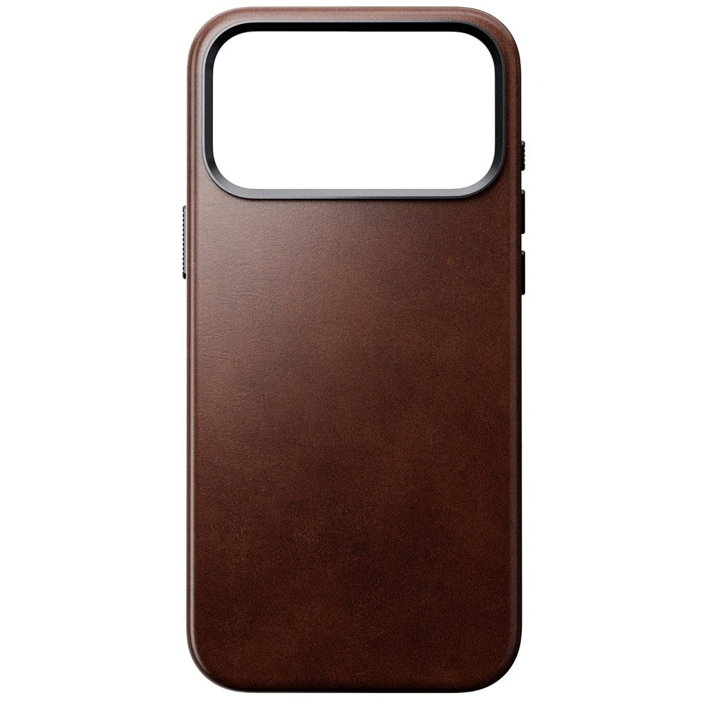Nomad iPhone 17 Pro Max Traditional Horween Leather Case - MagSafe Compatible - Rustic Brown