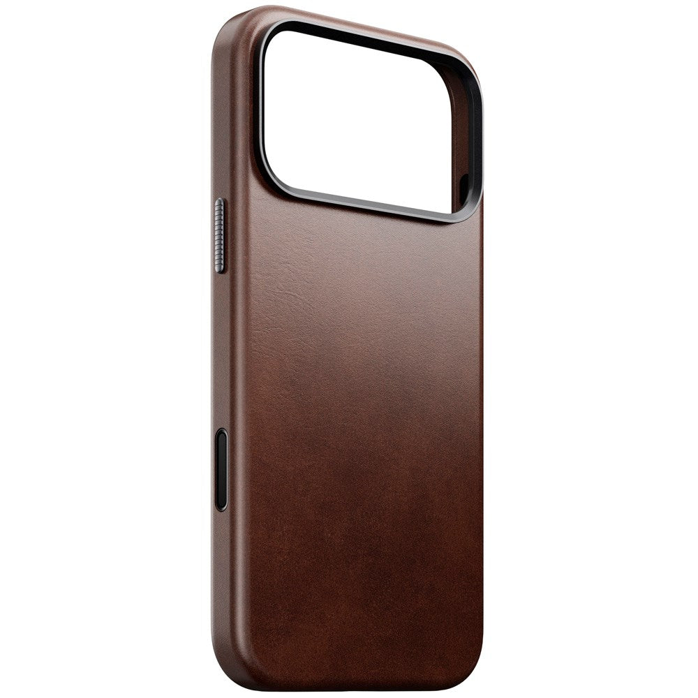 Nomad iPhone 17 Pro Max Traditional Horween Leather Case - MagSafe Compatible - Rustic Brown