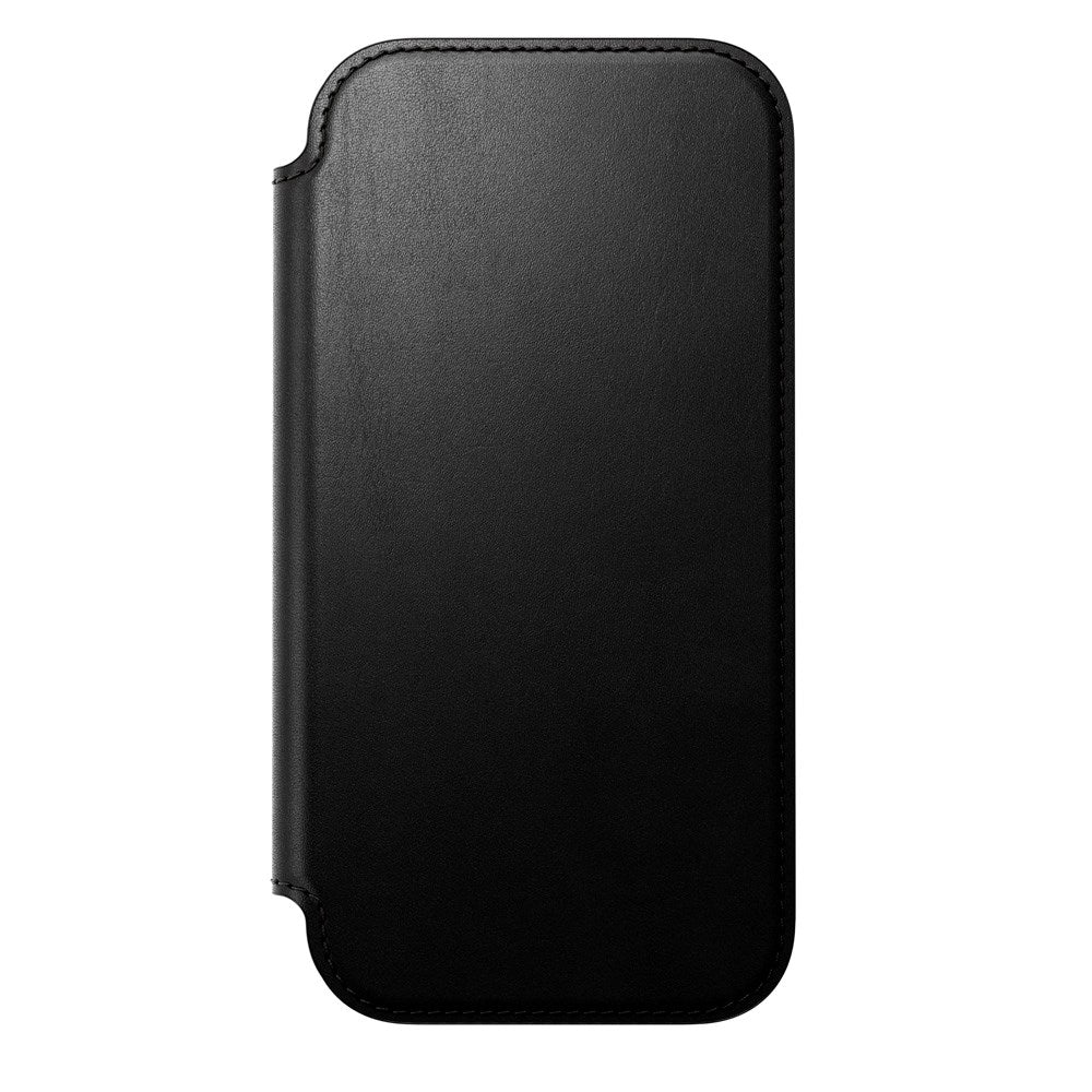 Nomad iPhone 17 Modern Leather Folio Case - MagSafe Compatible - Black