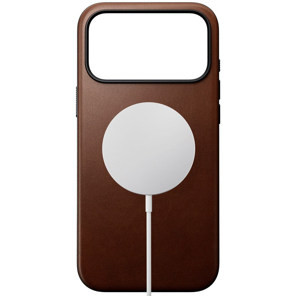 Nomad iPhone 17 Pro Max Modern Leather Case - MagSafe Compatible - Brown