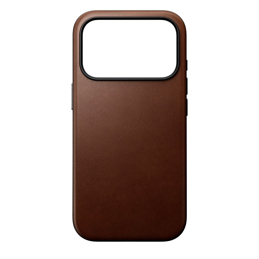 Nomad iPhone 17 Pro Modern Leather Case - MagSafe Compatible - Brown