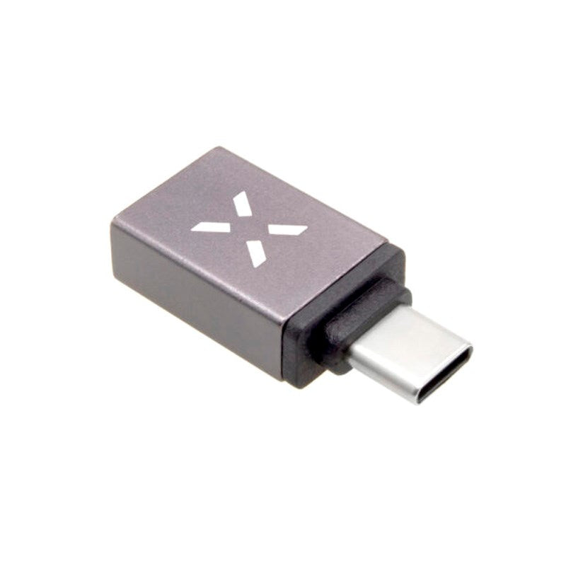 Fixed Link USB-C to USB-A Adapter - Grey
