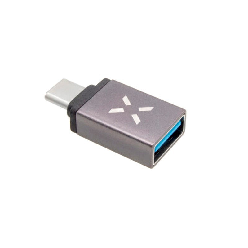 Fixed Link USB-C to USB-A Adapter - Grey