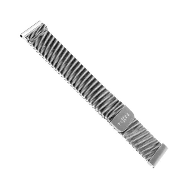 Fixed Universal Smartwatch Mesh Metal Strap (20mm) - Silver
