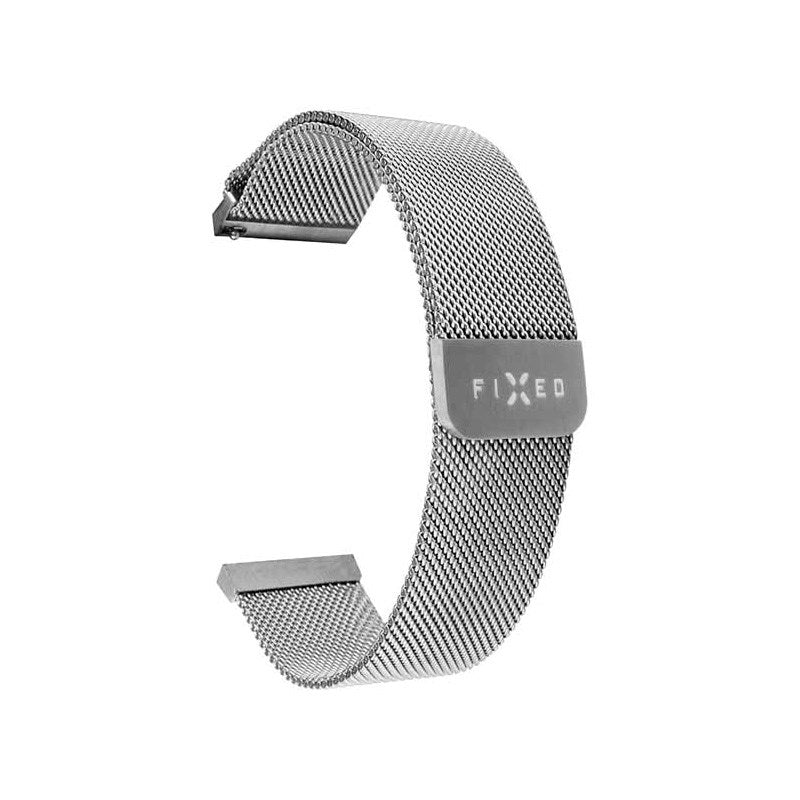 Fixed Universal Smartwatch Mesh Metal Strap (22mm) - Silver