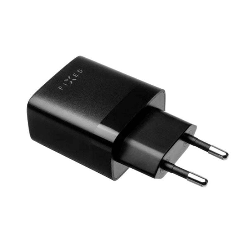 Fixed Wall Charger with 2x USB-A / 1x USB-C Cable 17W - 1m - Black