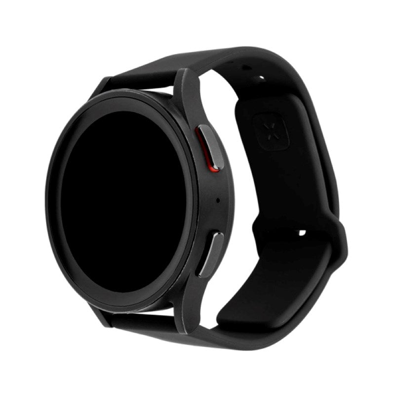 Fixed Universal Smartwatch Sporty Silicone Strap (22mm) - Black