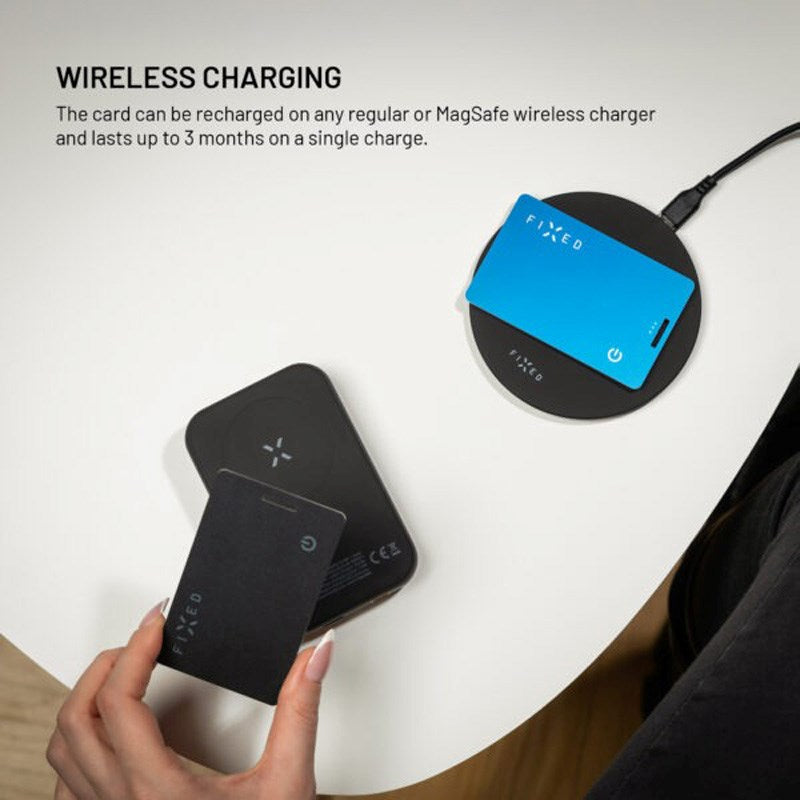 Fixed Tracking Card- Apple Find My Compatible - Blue