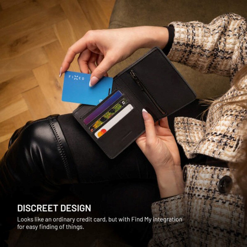 Fixed Tracking Card- Apple Find My Compatible - Blue