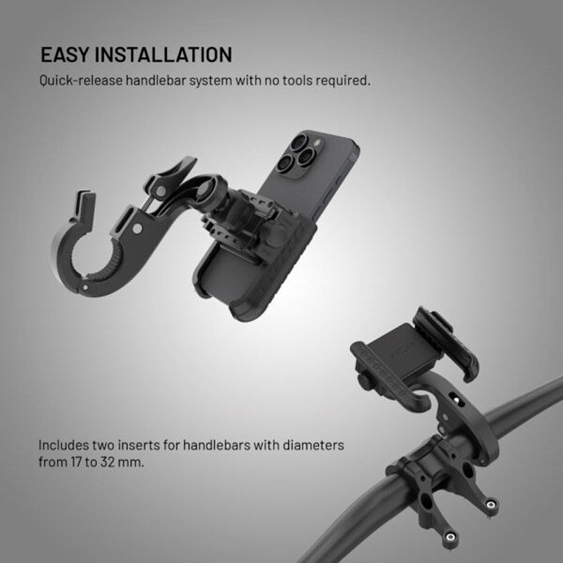 Fixed Phone Holder for Bicycle - Black