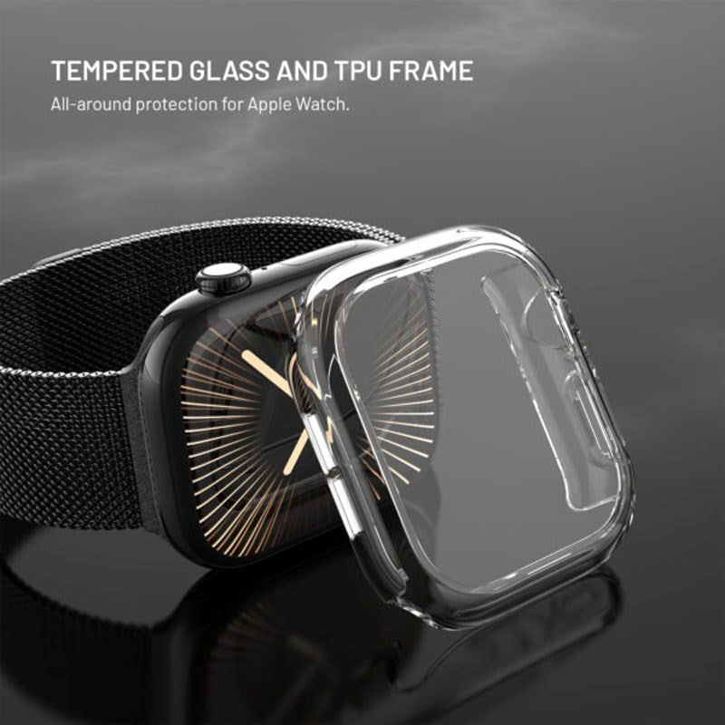 Apple Watch 11 / 10 (42mm) Fixed Case with Built-in Screen Protector - Transparent