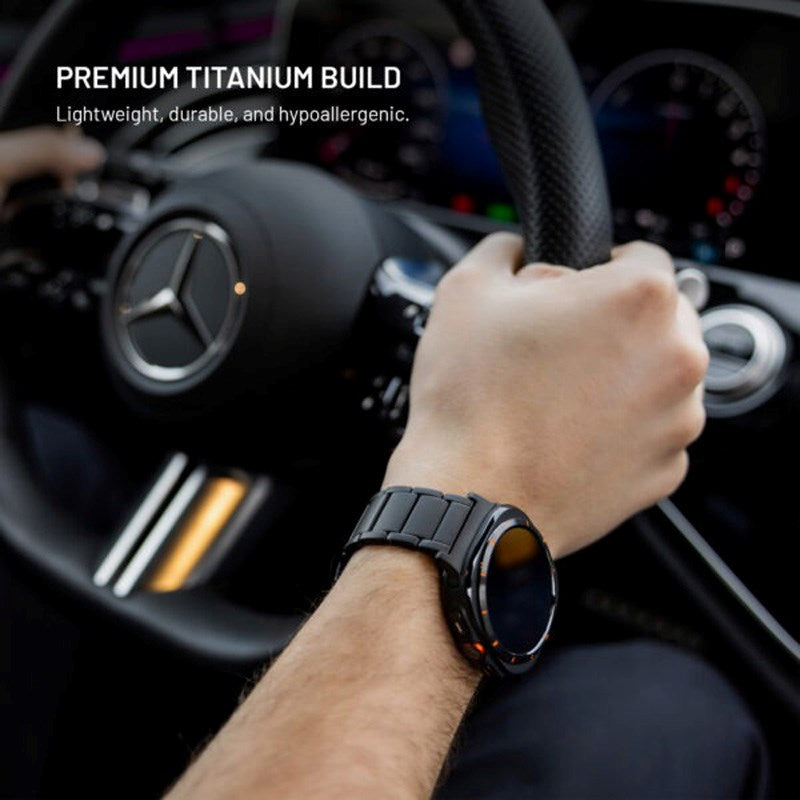 Fixed Universal Garmin 26mm QuickFit Titanium Strap - Black