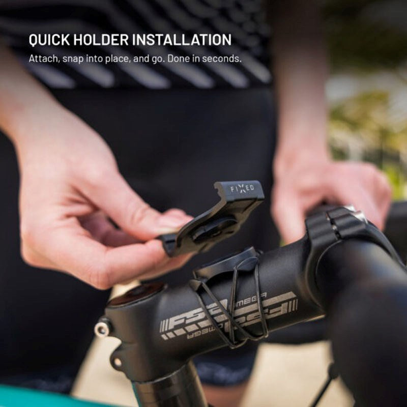 Fixed Mounting Kit for Garmin Smartwatch (26mm) / Garmin Edge Bike Computer for Bicycle - Black