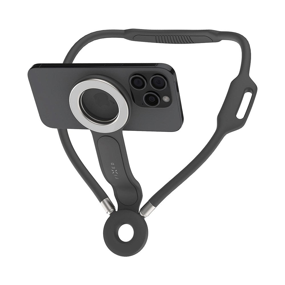 Fixed Flexible Mobile Holder for Neck - MagSafe Compatible - Grey