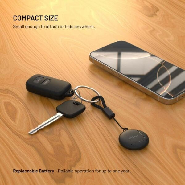 Fixed LiTag GPS Tracker - Android & Apple Compatible - Black