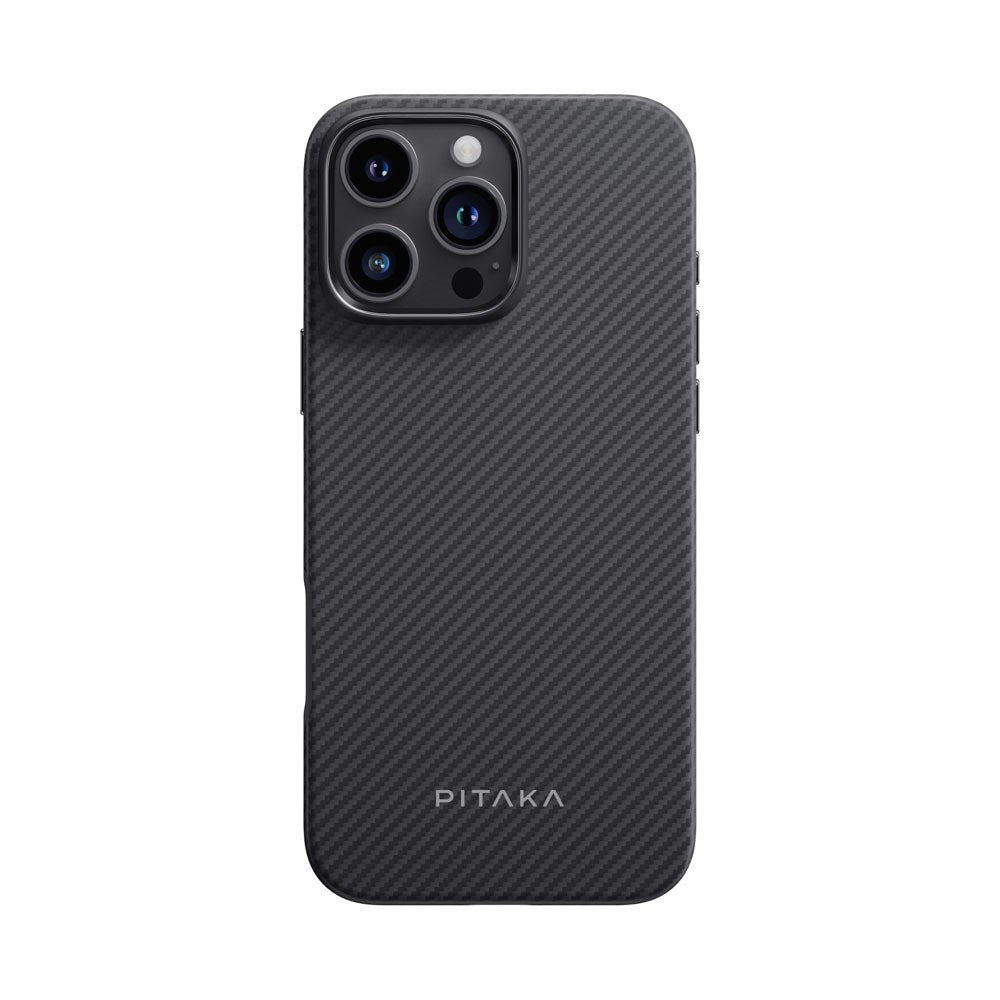 iPhone 16 Pro Max PITAKA Military Grade Protective Case - MagSafe Compatible - Black / Grey