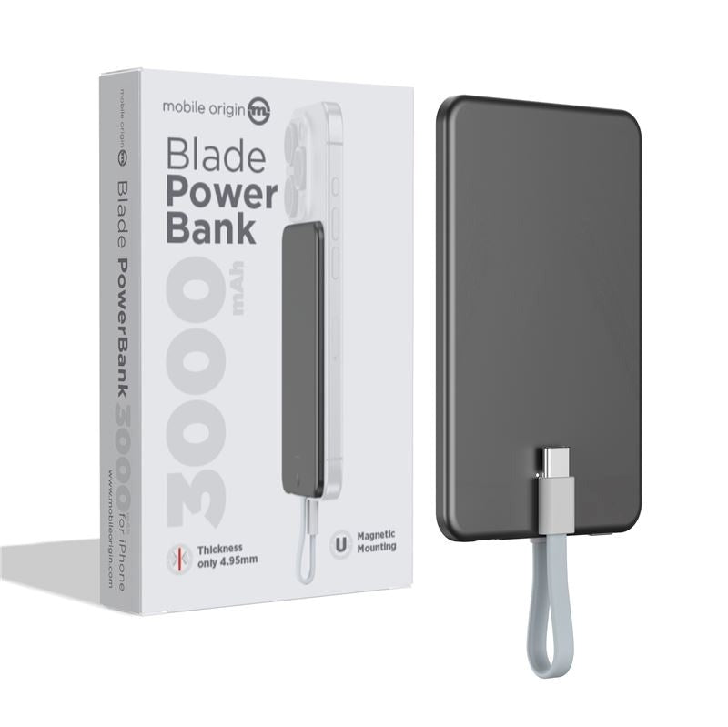 Mobile Origin Blade PowerBank 3000mAh - Grey