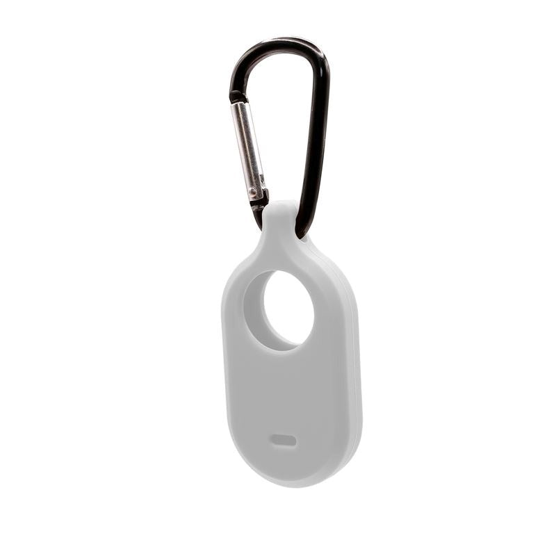 Mobile Origin Samsung Galaxy SmartTag2 Silicone Case with Carabiner - White