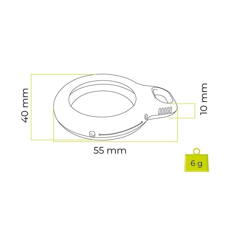 Mobile Origin Silicone AirTag Holder with Adhesive Back - 2 pcs. - Blue