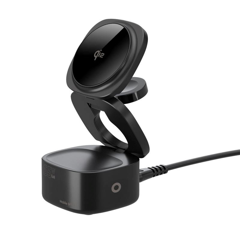 Mobile Origin Foldable Qi2 5-in-1 Wireless Charger - 65W - Black