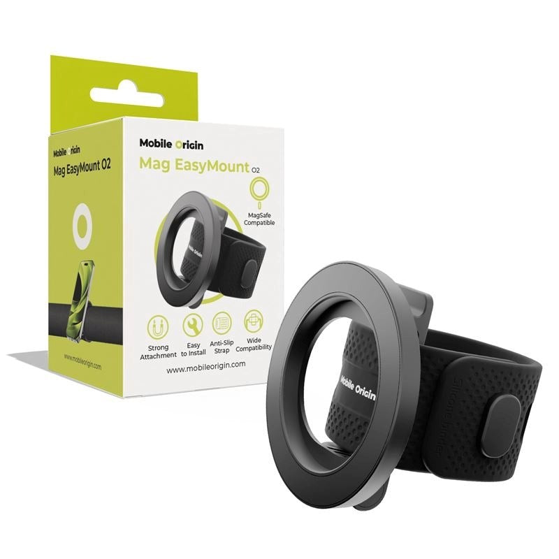 Mobile Origin MagEasy Mount for Bicycle - MagSafe Compatible - Black